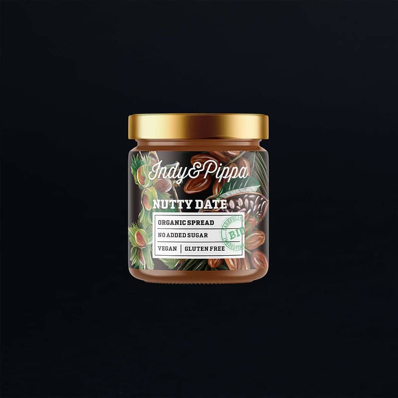 Hazelnut vegan spread with dates NUTTY DATE Indy&Pippa