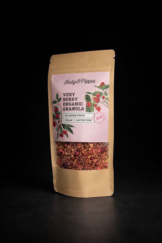 Very berry ekološka granola z jagodami in malinami 5